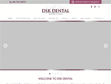 Tablet Screenshot of dskdental.com